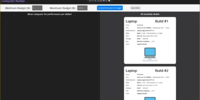 Project PC Build Optimiser
