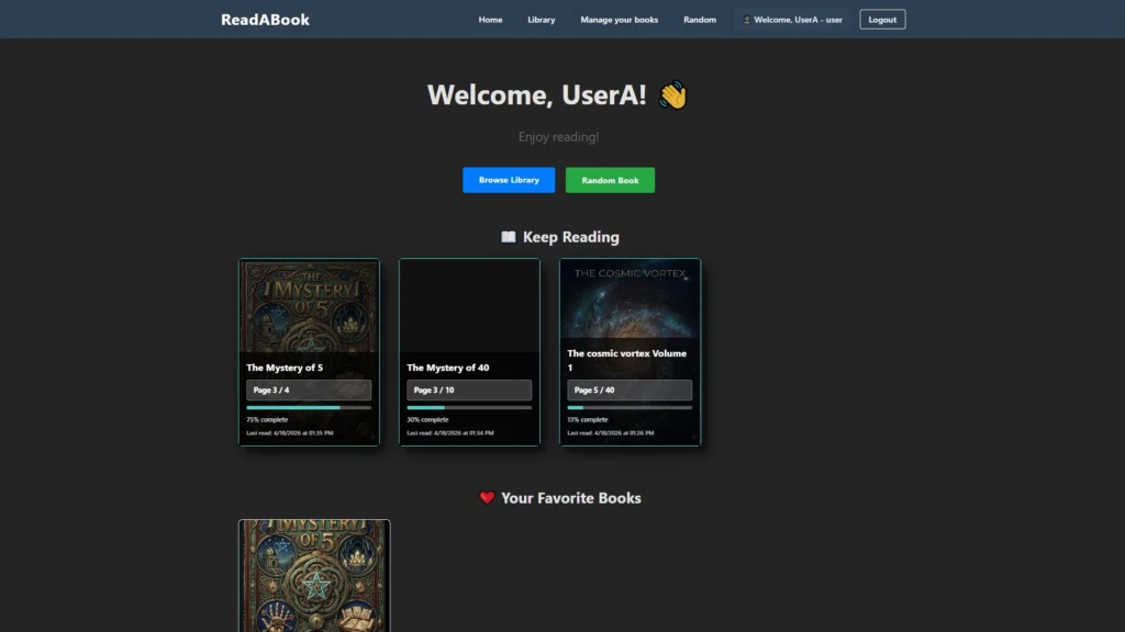 Readabook project with React Readabook project with React