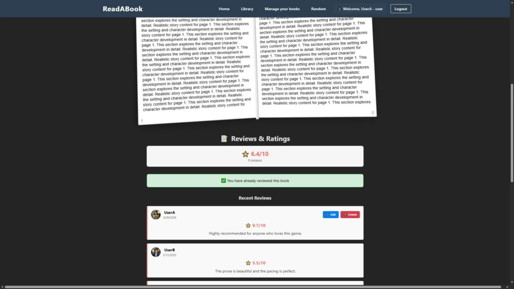 Readabook project with React Readabook project with React